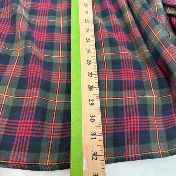 Polo Ralph Lauren Elliott Large Plaid Cotton Button Down Shirt Red Blue Green - Picture 7 of 9